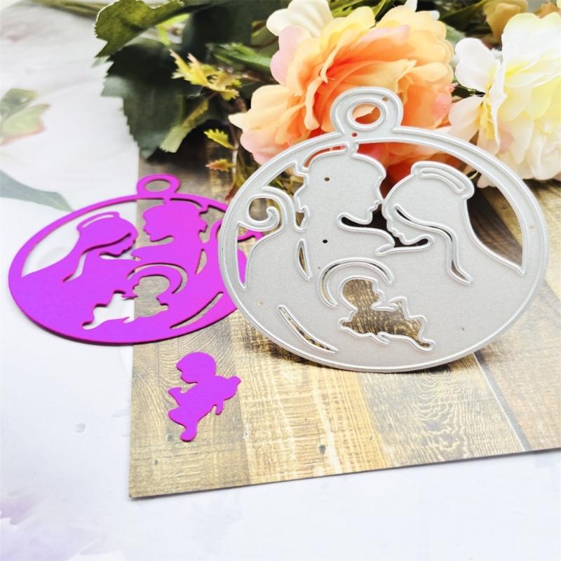 Christmas Pendant Metal Cutting Dies DIY Craft Carbon Steel Embossing Template Stencil Scrapbooking for Card Die Cuts
