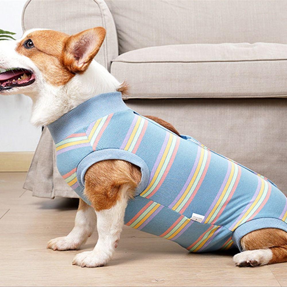 Thickened Dog Surgery Recovery Suit Breathable Bite Protective Outfit Post-Surgery Care