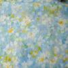 50x145cm Cotton Fabric with Abstract Floral Oil Painting Print, Daisy Wildflower Pattern Cotton Cloth for DIY Sewing Curtain