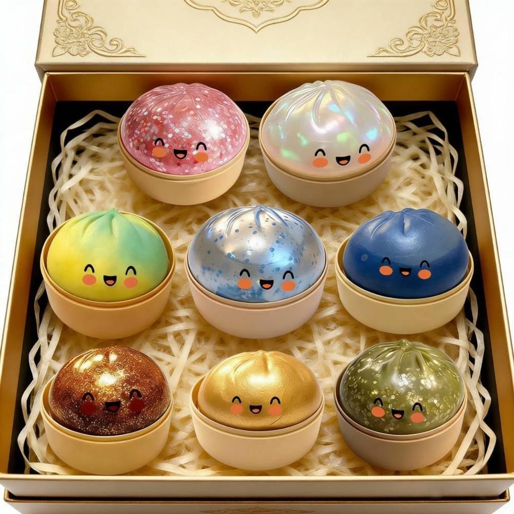 Sparkling Soft Dumpling - Glitter Dumpling, Slow-Rising Sensory Compress for Stress Relief, Ideal for Anxious Students and Office Professionals