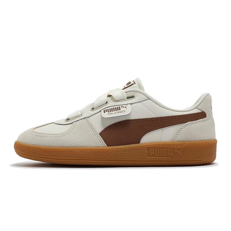 PUMA Palermo Wide Lace SD Frosted Ivory Brown Mushroom Women s 402109-03 EU 36