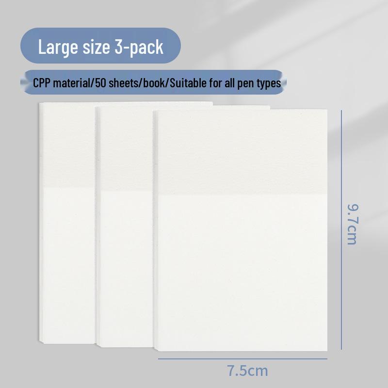 Transparent Sticky Notes: Writable, Adhesive, and Tearable Notepads Perfect for Students To Jot Down Notes and Highlight Key Points.