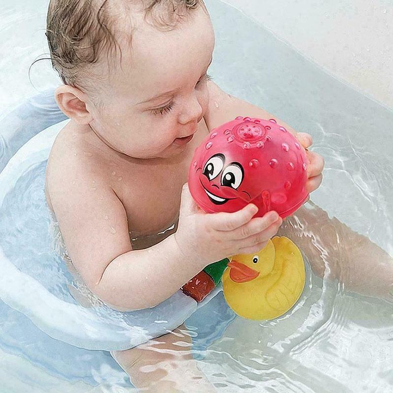 Adorable Electric Induction Spray Ball Bath Toy For Infants With Lovely Lights And Waterproof Features