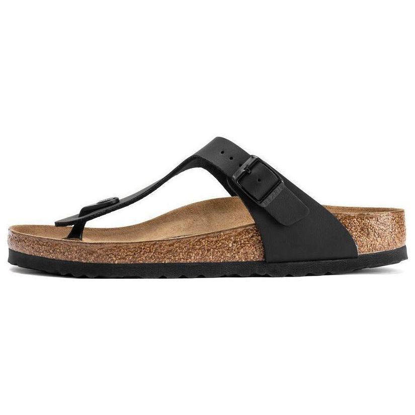 Birkenstock Suede Quick-Dry Flip-Flops Unisex Footwear Black 0043693 35