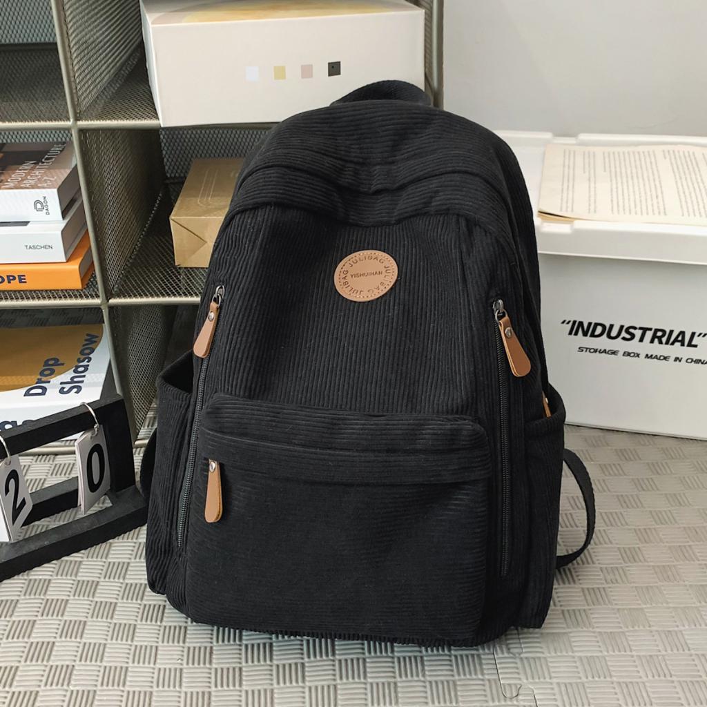 Schoolbag schoolbag for girls 1011 new college students high school students corduroy backpack junior high school students backpack