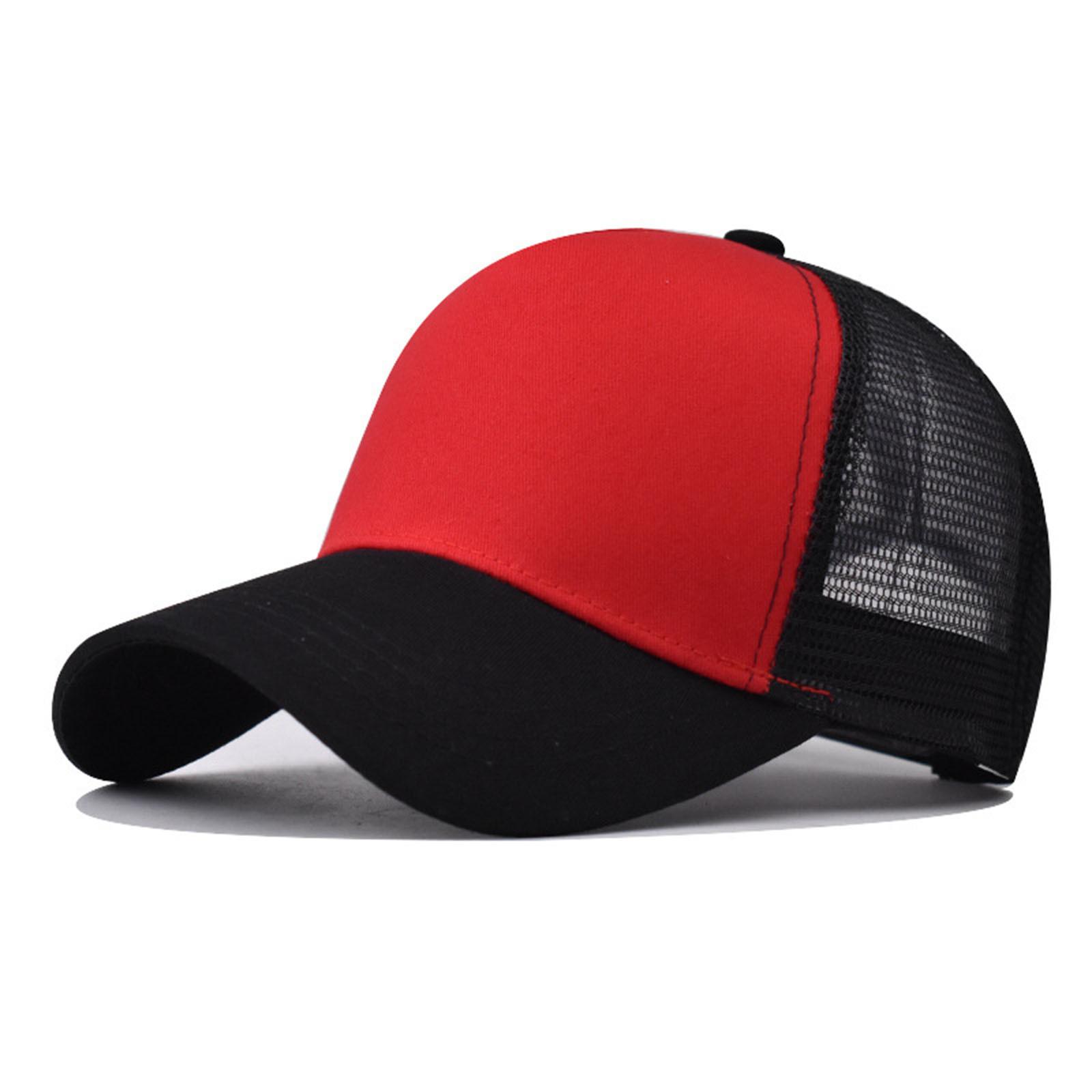 Papij (Qunide) Modieuze klassieke mesh-pet met kleurblokkering en ademende baseballpet One Size