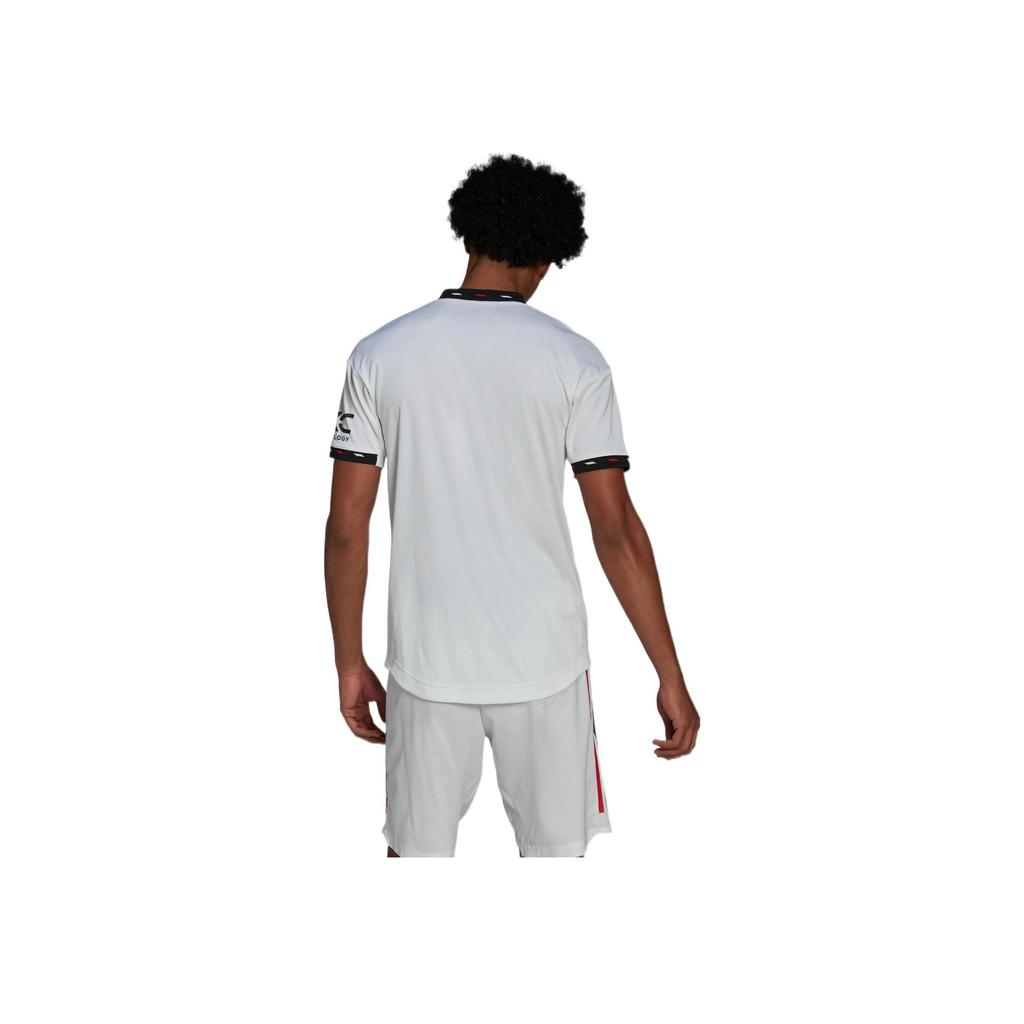 Adidas Man Utd Player Edition V-Neck Striped Soccer Jersey Men Top White H13883