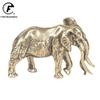 Vintager Brass Mammoth Figurines Animal Miniatures Crafts Desktop Ornaments Desk Living Room Home Decoration Accessories