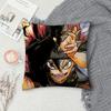 Cartoon Black C-Clover Pillow Case Sofa Decorative Home Double-sided Print Plush Square Throw Pillow Covers Cushion Decor Cover