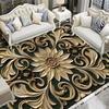 3D Wunderschöner Blumenteppich für Wohnzimmer Luxus Zuhause Schlafzimmer Dekor Große Fläche Weiche Teppiche Rutschfest Garderobe Bodenmatten Waschbar