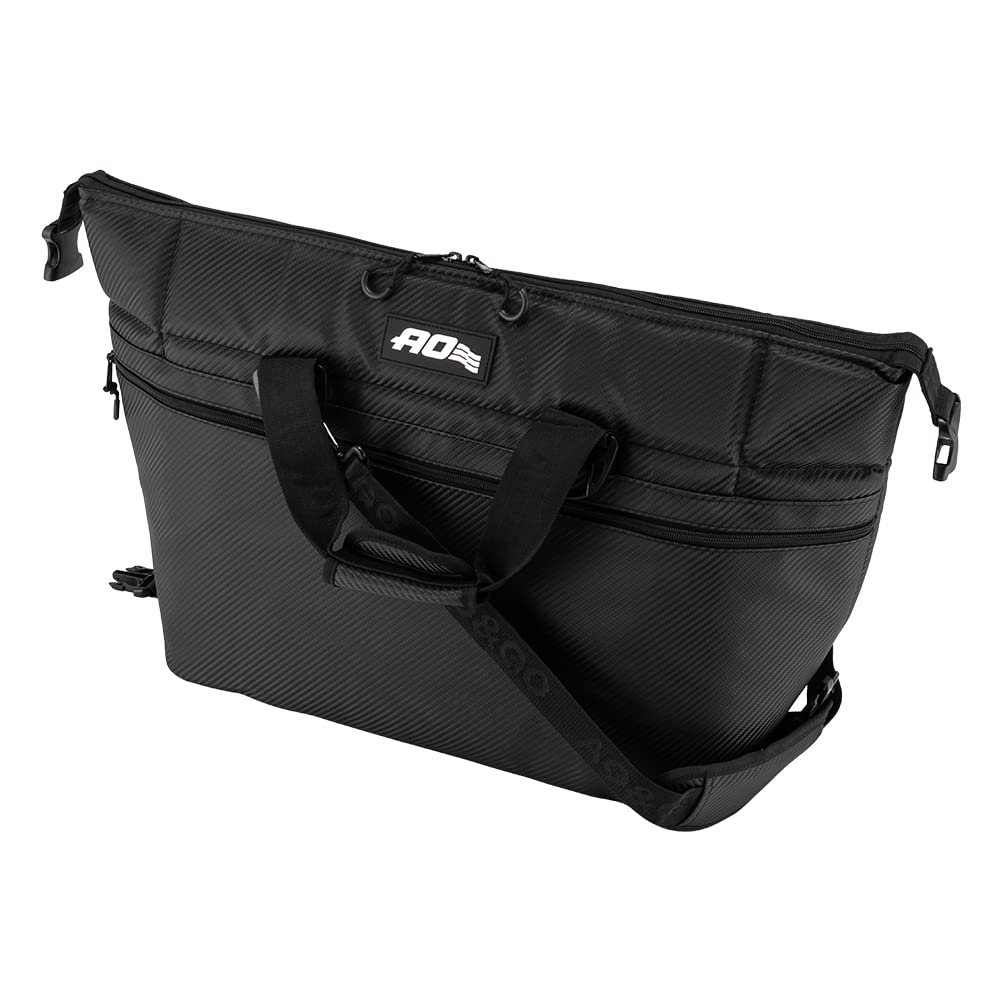 AO Coolers Carbon Soft Cooler Carbon Soft Cooler Large Outdoor Use 48-Pack Bags, AOCR48BK, Black, 48-Pack Black, Bags, Capacity, [Used]