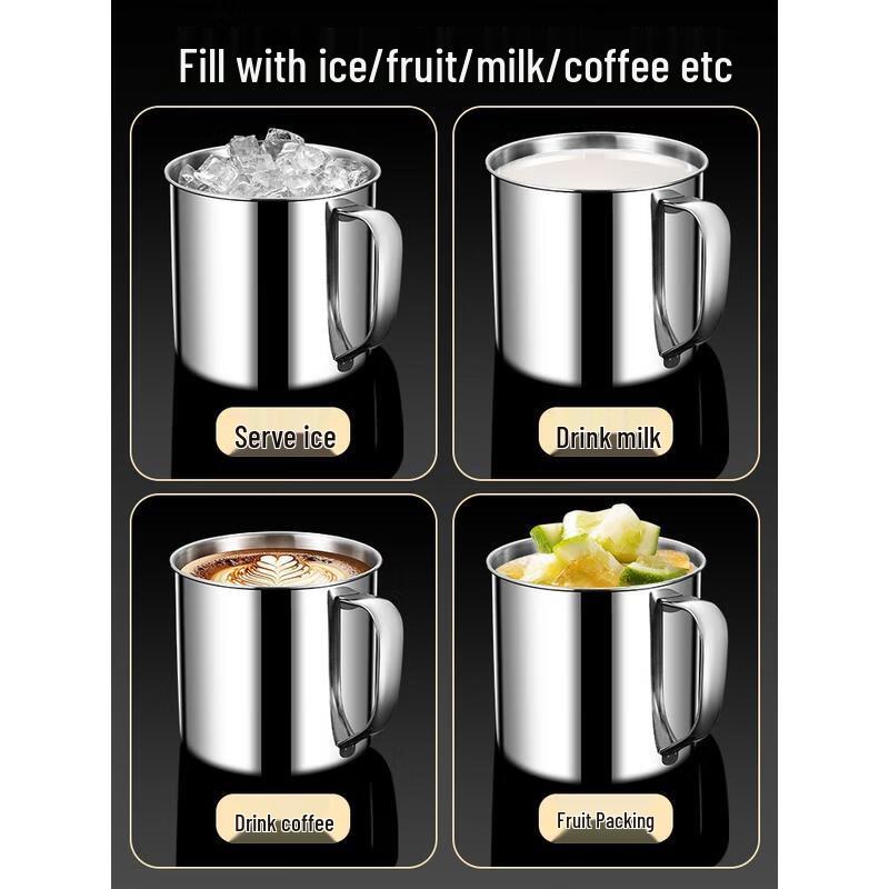 HANDUNYOU 316 Edelstahl Kinderwasserbecher mit Deckel