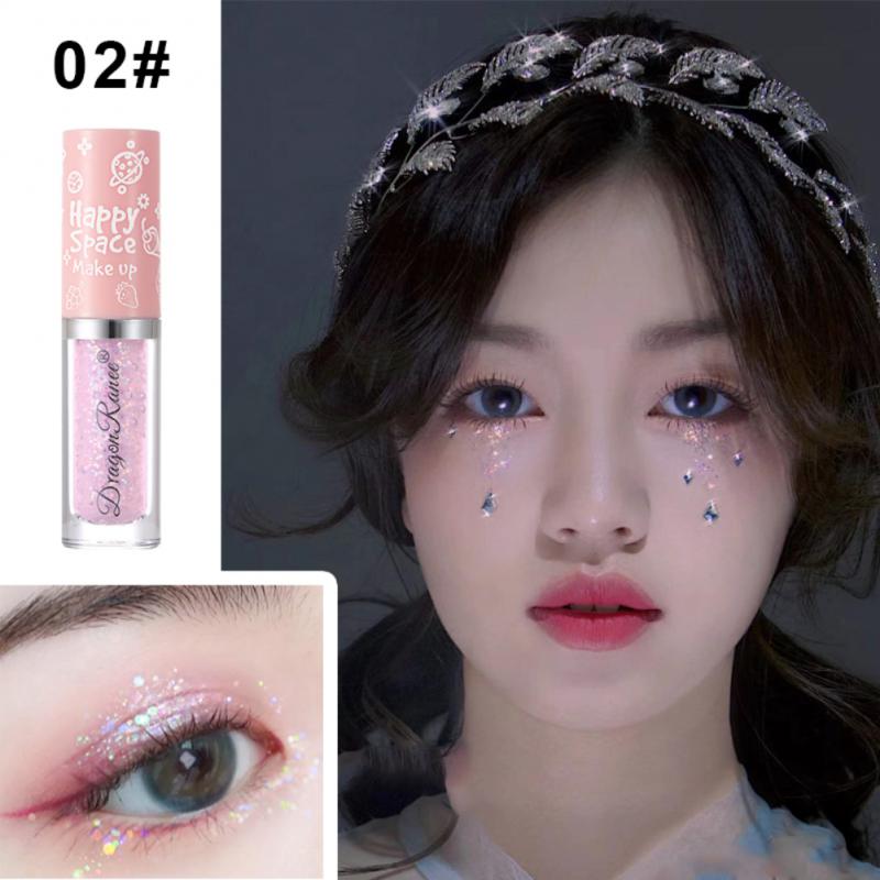 1 Pcs Glitter Liquid Eye Shadow Fluorescent Pen Waterproof Pearly Eye Shadow Sequins Eye Shadow Cosmetics