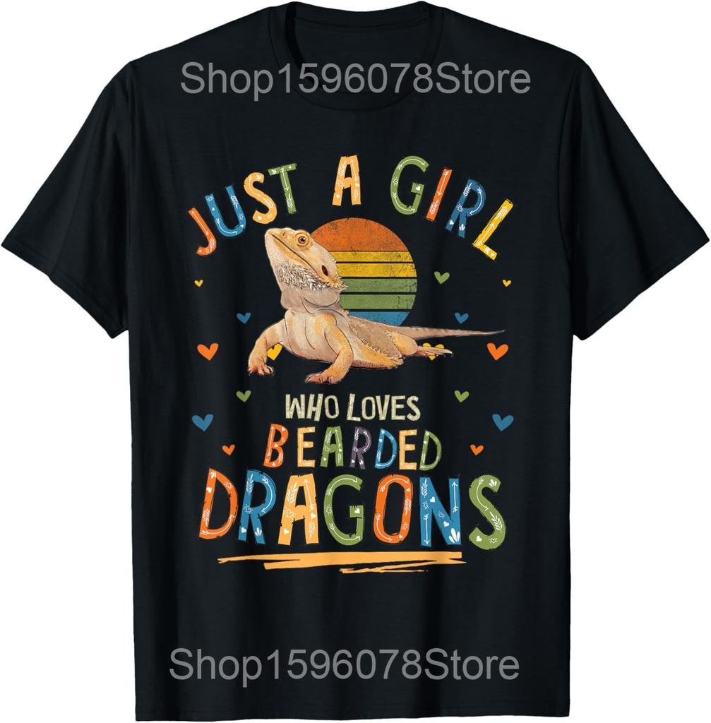 Three Bearded Dragons Howl At Moon T Shirts Men Women Cotton Humor Streetwear Tee Shirt Short Sleeve Unisex Loose Clothing