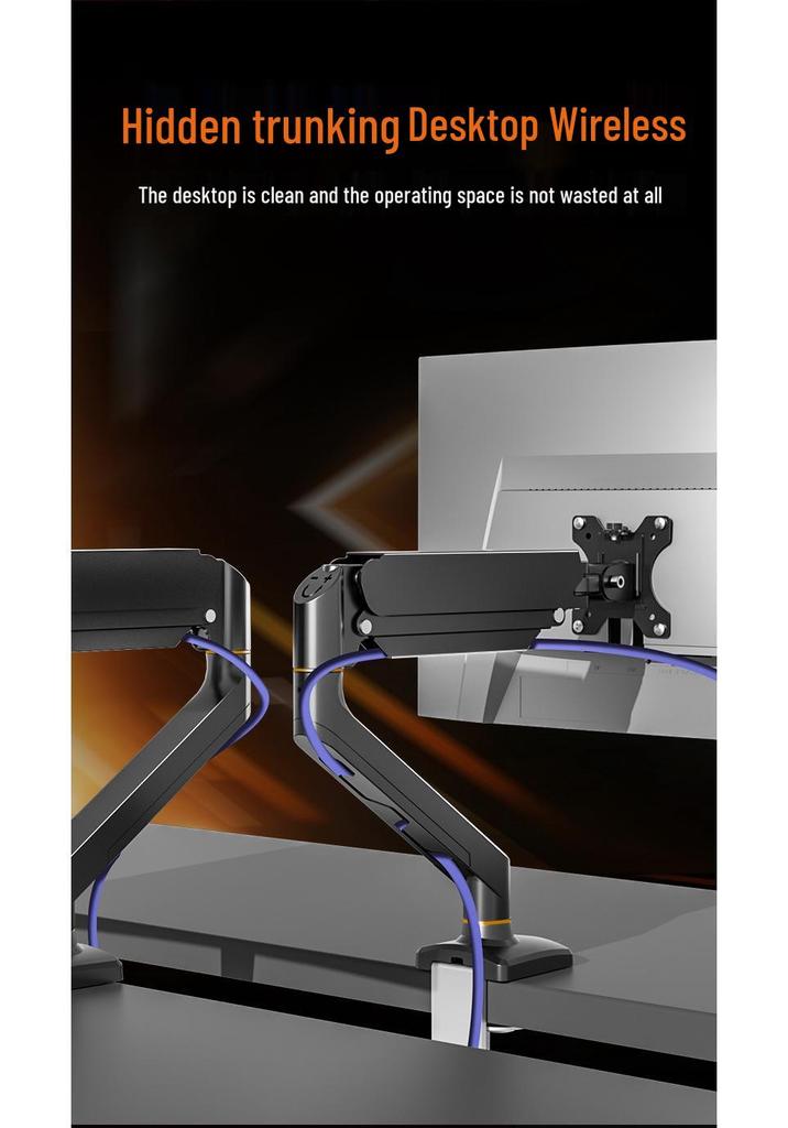 360° Rotating Adjustable Computer Monitor Stand with Mechanical Arm