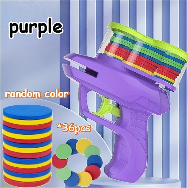 

Dishes Handheld UFO Soft Foam Dart Launcher - Vibrant Colorful Toy Guns Ages 3+, Parent- Interactive Multiplayer Battles фіолетовий