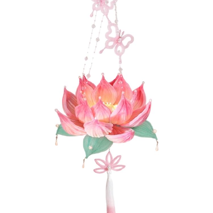 Chinese Festival DIY Decoration Set Traditional Flower Lamp Craft Supplies With Sticks For Home Parties