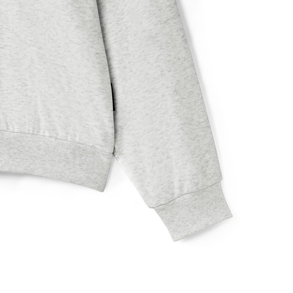 Skechers New Year Series Logo Comfortable Fashion Knitted Pullover Half-Zip Sweatshirt Men Sweatshirt Light-White Gray L125M004-0248