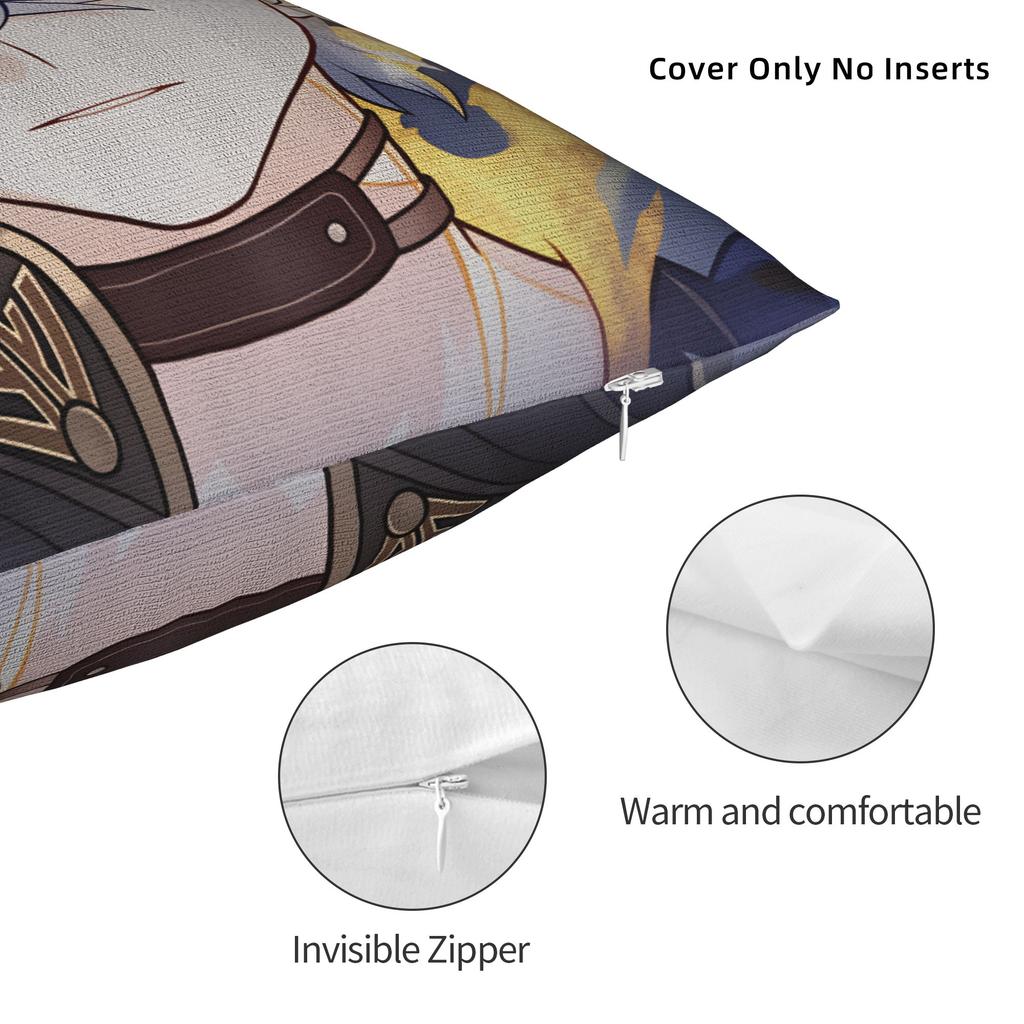 Honkai Star Rail Pillow Case  Vintage Pillow Cover Soft Pillowcases For Sofa Home Decor