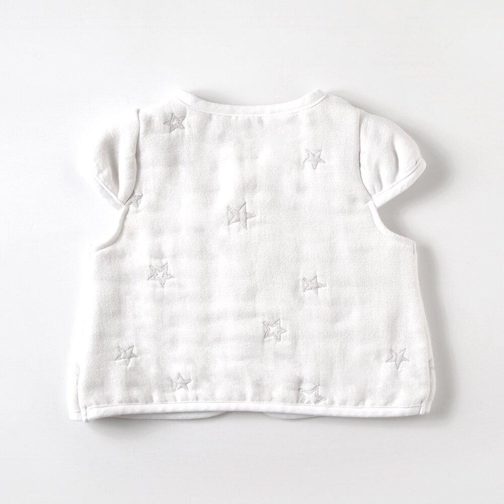 10mois Fukufuku Gauze Vest with Sleeves (Dimowa) (6-layer gauze)