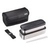 Stainless Steel Fresh Lunch Dot Box, 1100ml, Black, DSD-1105W D-BK