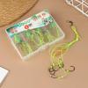 4Pcs Isni Explosive Hook Waist Drum Spring Bait Hook Anti-Winding Silver Carp And Bighead Fish Group Fishing Accessories