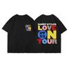 Harry Styles Love On Tour Shortsleeved Summer Pure Cotton Mens Tshirt shortsleevedY2K Hiphop Street Casual Fashion Clothing
