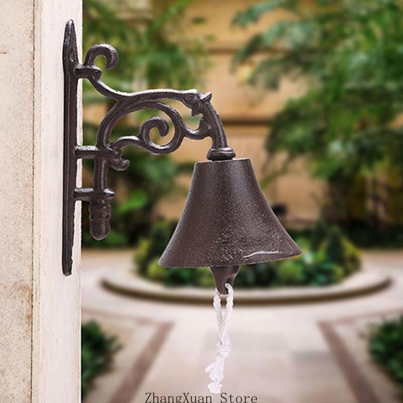 Outdoor Retro Doorbell Home Heavy Duty Metal (Vine / Four Bird 3XUF