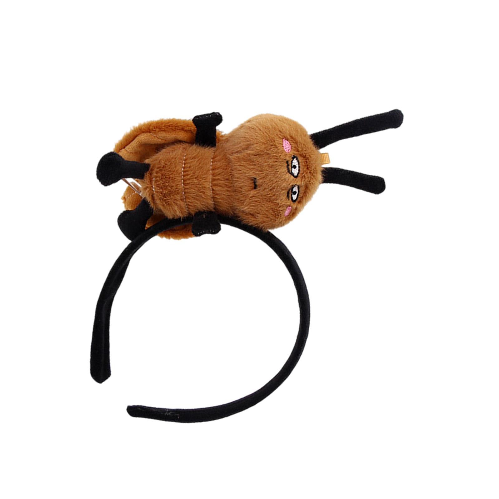 

Забавный плюшевый ободок с тараканом для всех возрастов, для Хэллоуин-вечеринки, собрания, головной убор, школьного мероприятия, фестиваля, реквизит, обручи для волос A