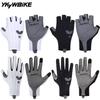 YKYWBIKE Cycling Gloves Woven Aerodynamic Striped Bicycle Sports Gloves Anti-Slip Riding Gloves Shock-absorbing Road Bike Gloves