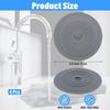 Tub Stopper 4 Pack, 6 inches Large Silicone Drain Plug Bathtub Drain Stopper Flat Suction Cover, Universal Flat Suction Shower Kitchen Cover,