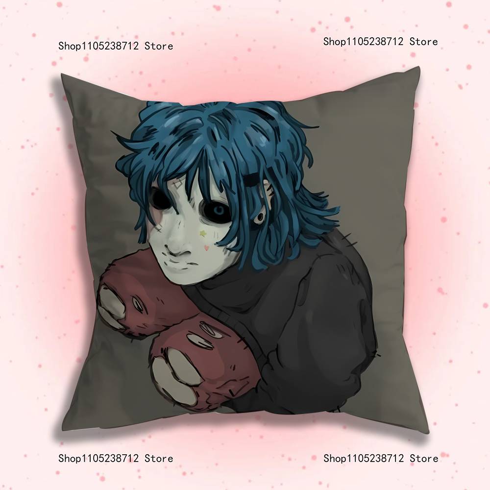S-Sally F-Face Pillow Case Plush Pillow Cases Home Decoration Pillow Cover for Sofa Bed Chair Living Room