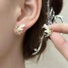 Pendiente de Oreja de Elfo Lindo para Niña, Pendientes de Lujo Ligero de Nicho de Gama Alta, Pendientes de Moda y Exquisitos
