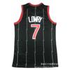 Camisa de Basquete Bordada Toronto Raptors 7 Kyle Lowry Masculina Feminina Roupa Esportiva Outono Inverno
