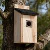 Weather-Resistant Wooden Bird House Weatherproof Nesting Box Bird Cage Bird Shelter  Patio