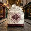 Zaino Donna Serie Harry Potter Borsa a Tracolla Borsa Casual - Zaino con Stampa Elementi Magici - Borsa a Fondo Aperto Media per Libri