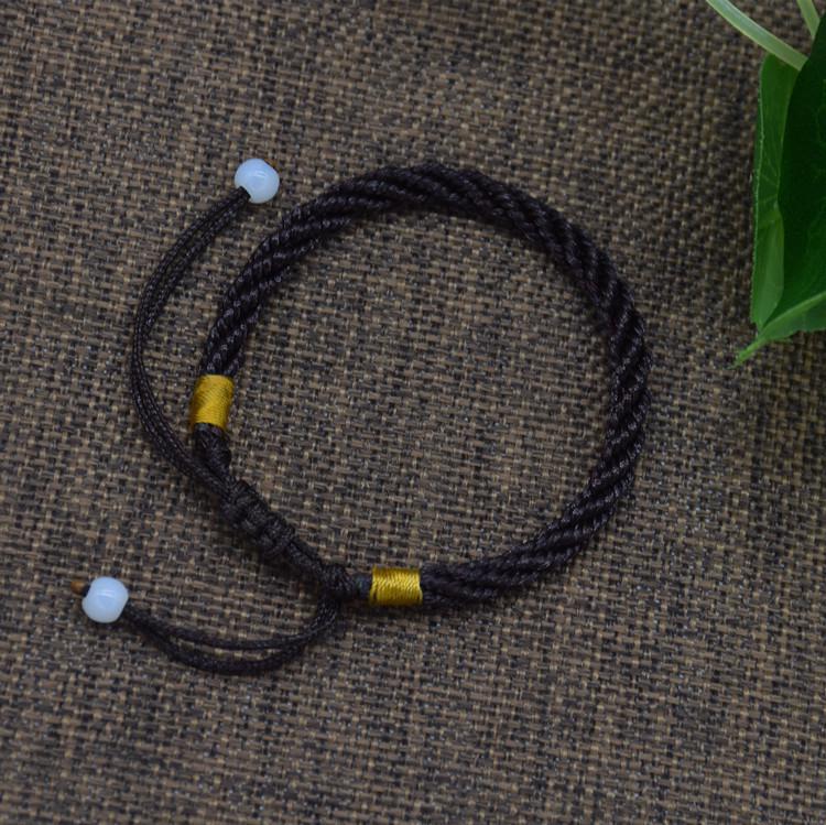 

Handcrafted Red Cord Bracelet for Men and Women - Luck Charm for Benming Year, Couples Jewelry