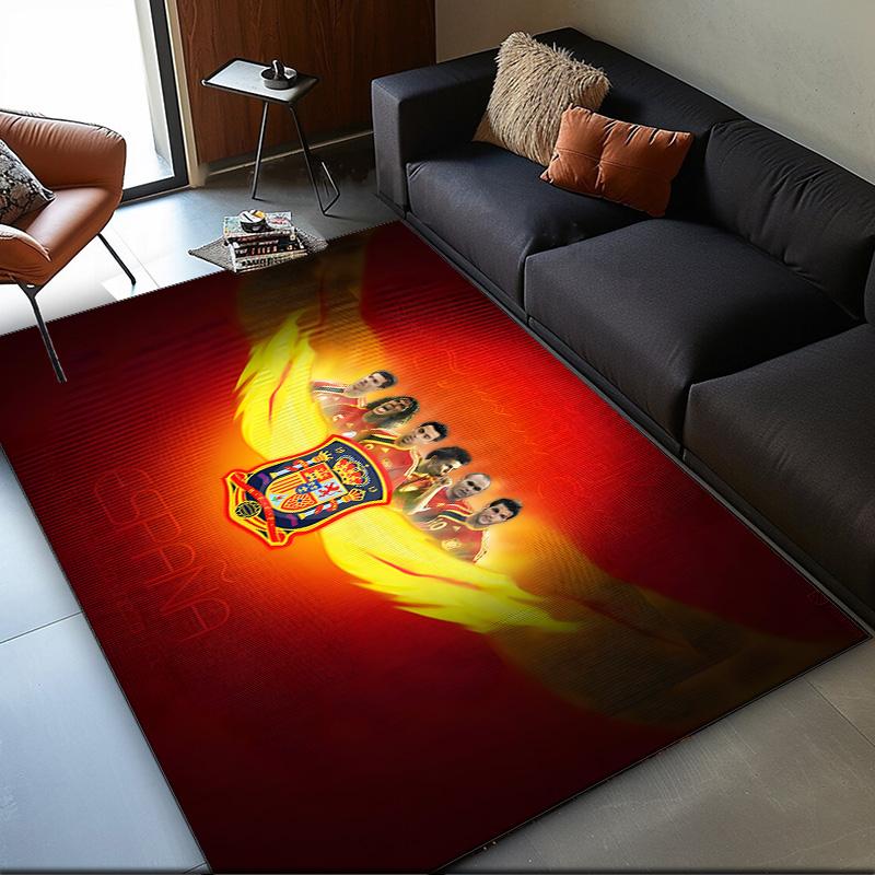 1PC Rug Spain Flag Map Art Carpet, Chair Rug,Area Rug for Office Bedroom Living Rooms Bedroom, Doormat Decor Christmas Fan Gifts