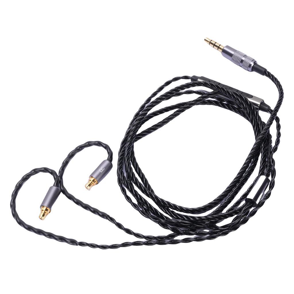 Headphone Cable Fit for IE100 IE400 IE500 with Mic 3.5mm Plug 3.94ft Long Improve Sound Quality Headphone Replacement
