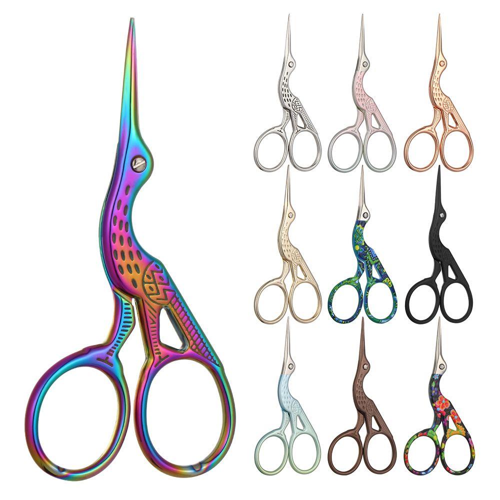 Embroidery Retro Home Cross Stitch Scissors Scissors Stainless Steel Crane