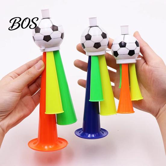 Soccer Fan Horn 2Pcs Cheering Horn, 3 Tone Sports Noise Maker, Stadium Toy Handheld Football Trumpet for Game Day, Party Accessory Kids