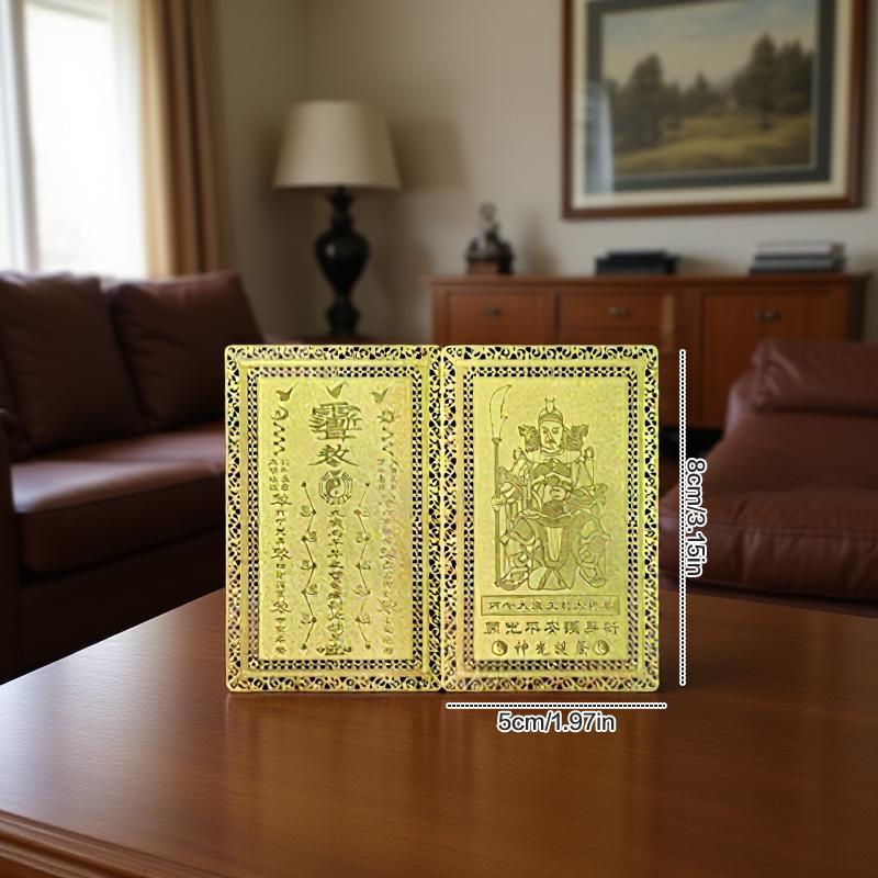 2026 Tai Sui Amulet Card Feng Shui Prayer Gold Card Amulet Safe Bring In Wealth And Treasure Exorcism Protection Buddha Gift