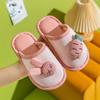 Children's Winter Home Silent Carrot Cartoon Cotton And Hemp Slippers