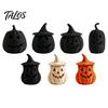 Festliche Kürbisdekoration Halloween Gruselige Aufbewahrungsbox, Harz Jack-O'-Lantern Teelichthalter, Hohl für Tischdekoration Partyhalter