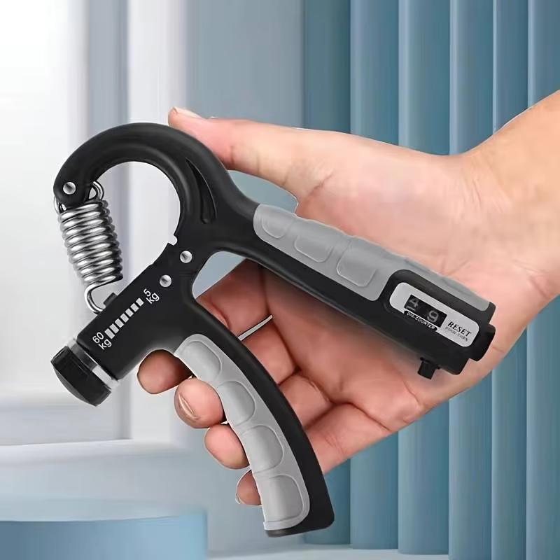 1/5-60Kg Adjustable Hand Grip Strengthener Trainer For Wrist Forearm Muscle Building Exercise