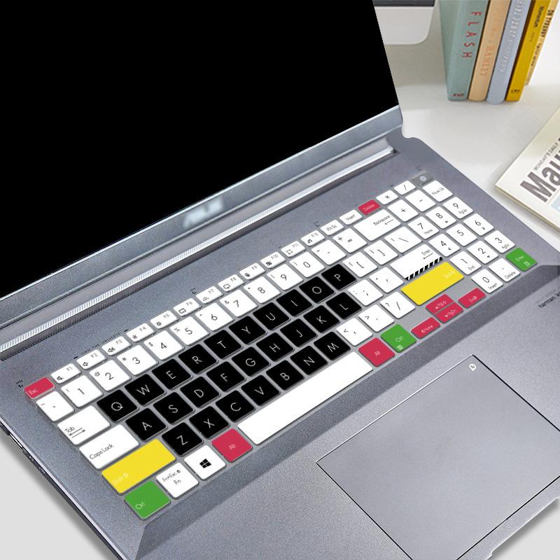 Silikonová ochranná fólie na klávesnici pro ASUS Vivobook Pro 15 Kryt klávesnice pro ASUS Vivobook Pro 15