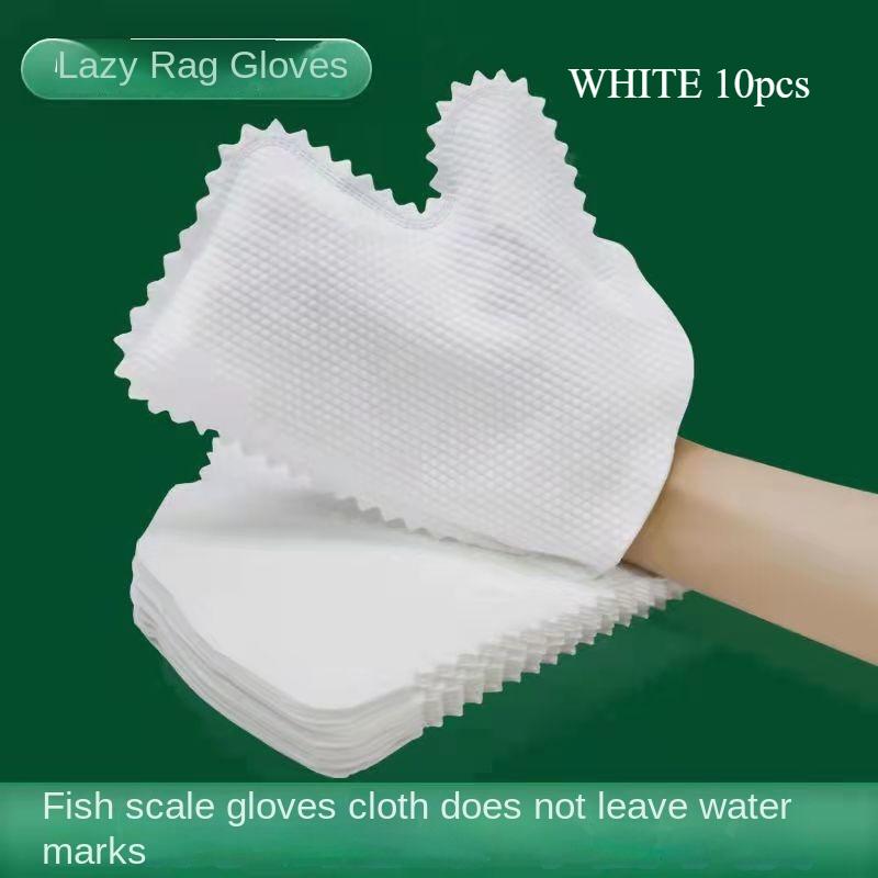 

10Pcs Lazy rag gloves cleaning non-woven anti-static keyboard cleaning rag non-disposable housework dust removal gloves