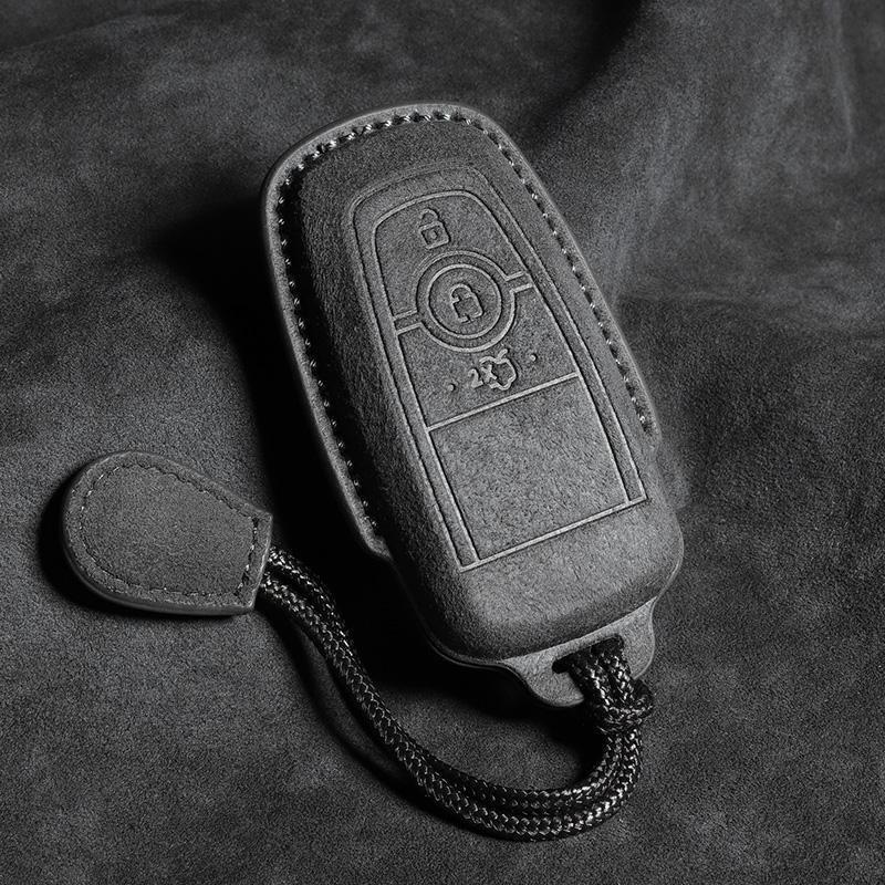 

For Ford Raptor F150 Remote Control Protector For Ford F-150 Raptor Keyless Car Key Case Leather Cover Shell Car Accessories