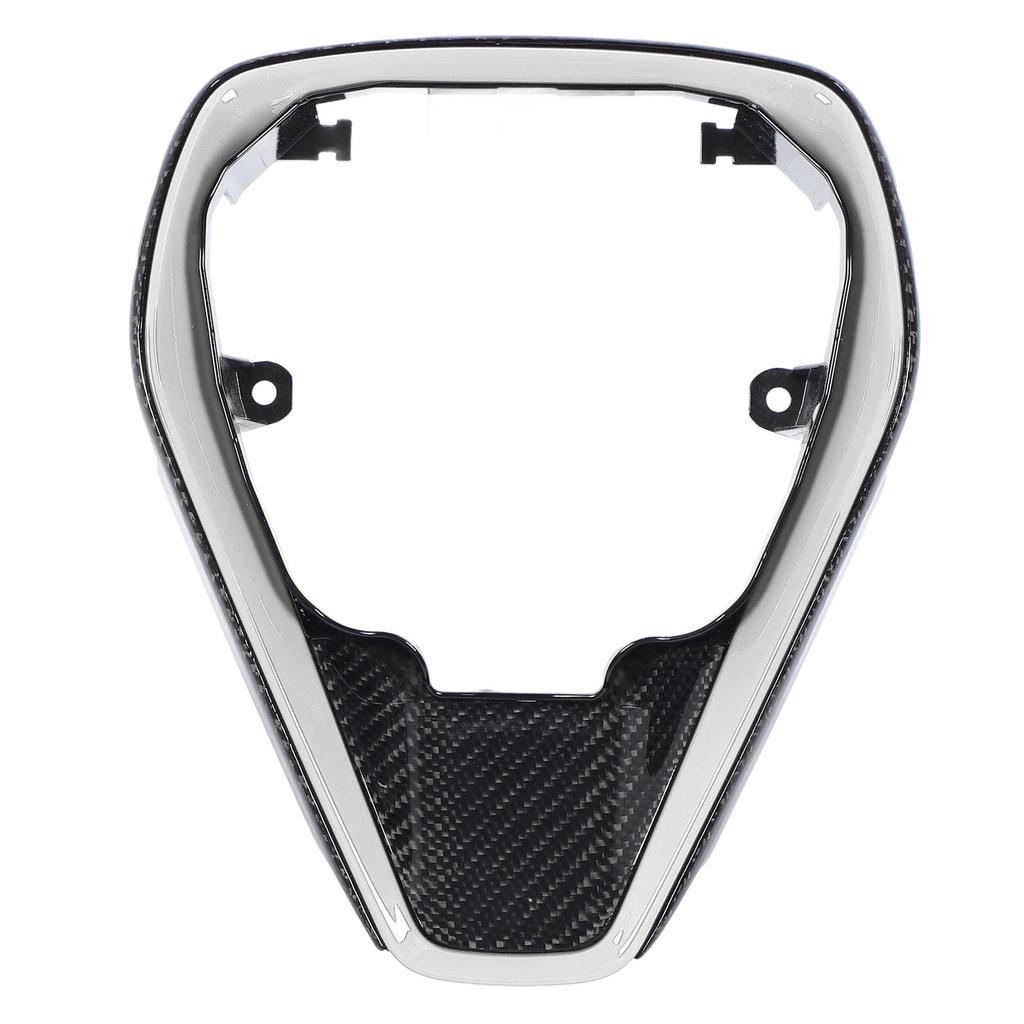 Carbon Fiber Steering Wheel Center Frame Cover Interior Car Steering Wheel Panel Moulding Trim for C
