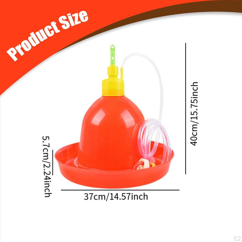 Automatic Poultry Drinker Waterer Chicken Kits Water Drinking Bowl for Quail Goose